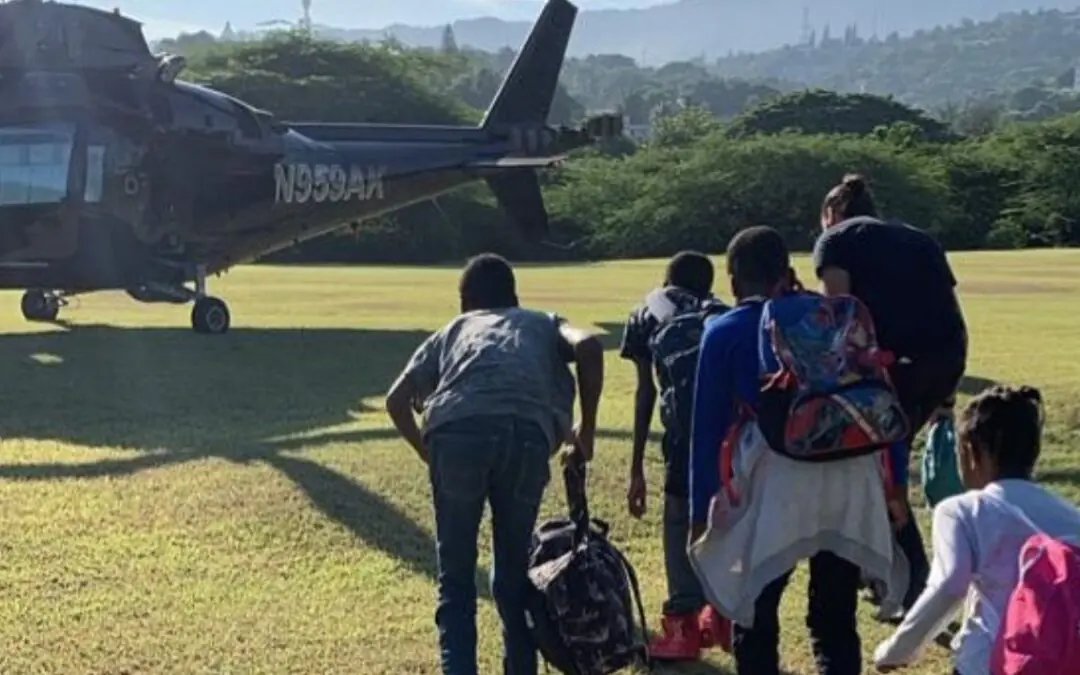 When whirling blades are your only option: A heroic effort in Haiti