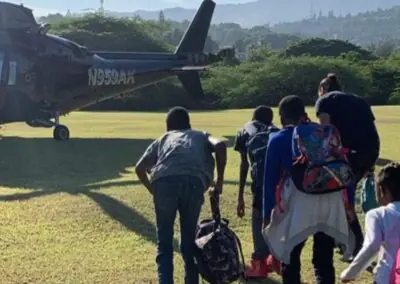 When whirling blades are your only option: A heroic effort in Haiti